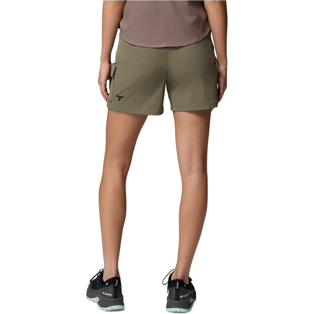 Columbia pantalón corto montaña mujer Silver Ridge Elite Short vista trasera