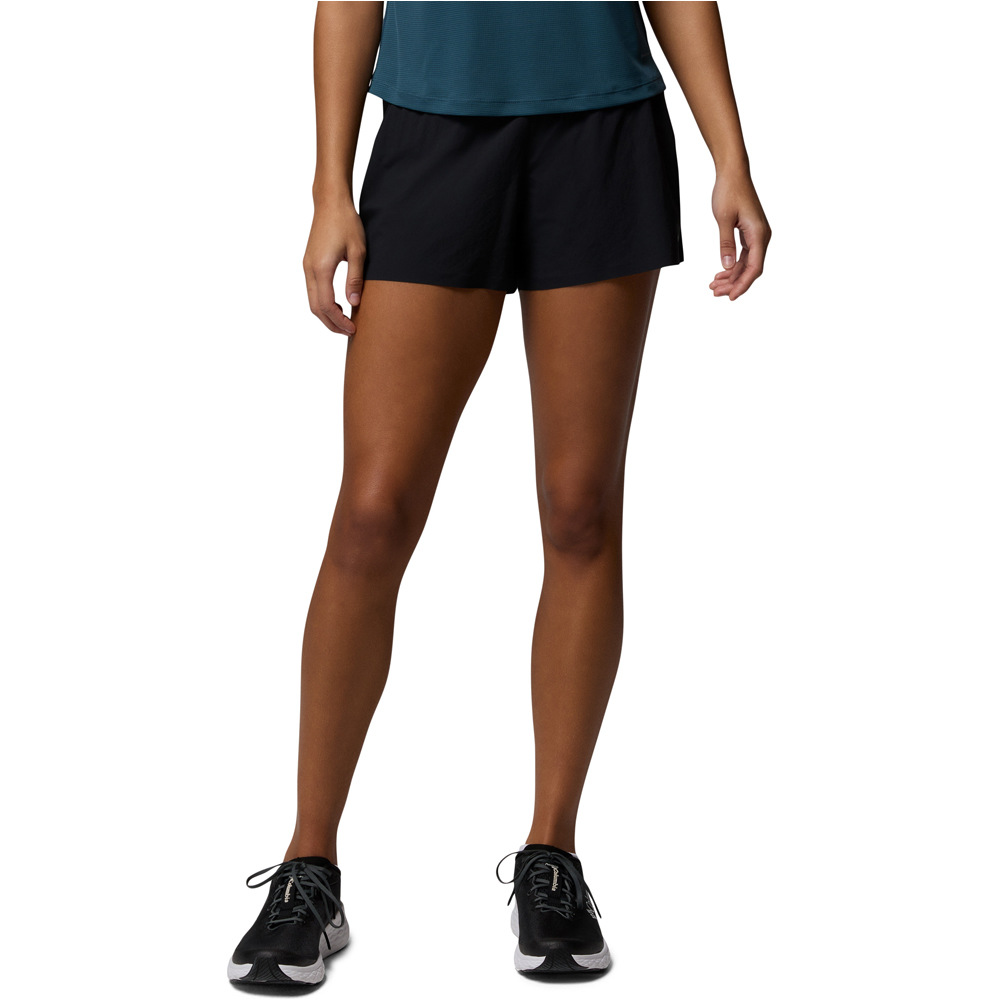 Columbia pantalón corto montaña mujer Stealth Spring Short vista frontal