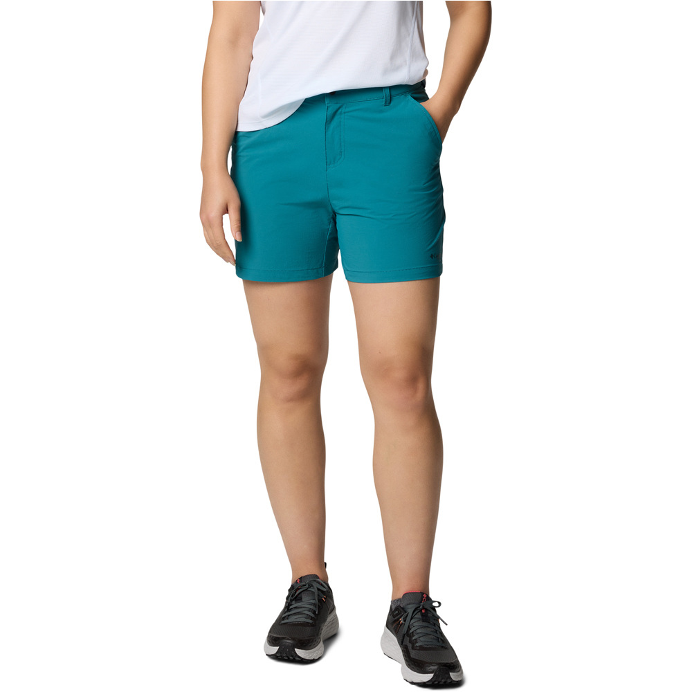 Columbia pantalón corto montaña mujer Summit Valley Short II vista frontal