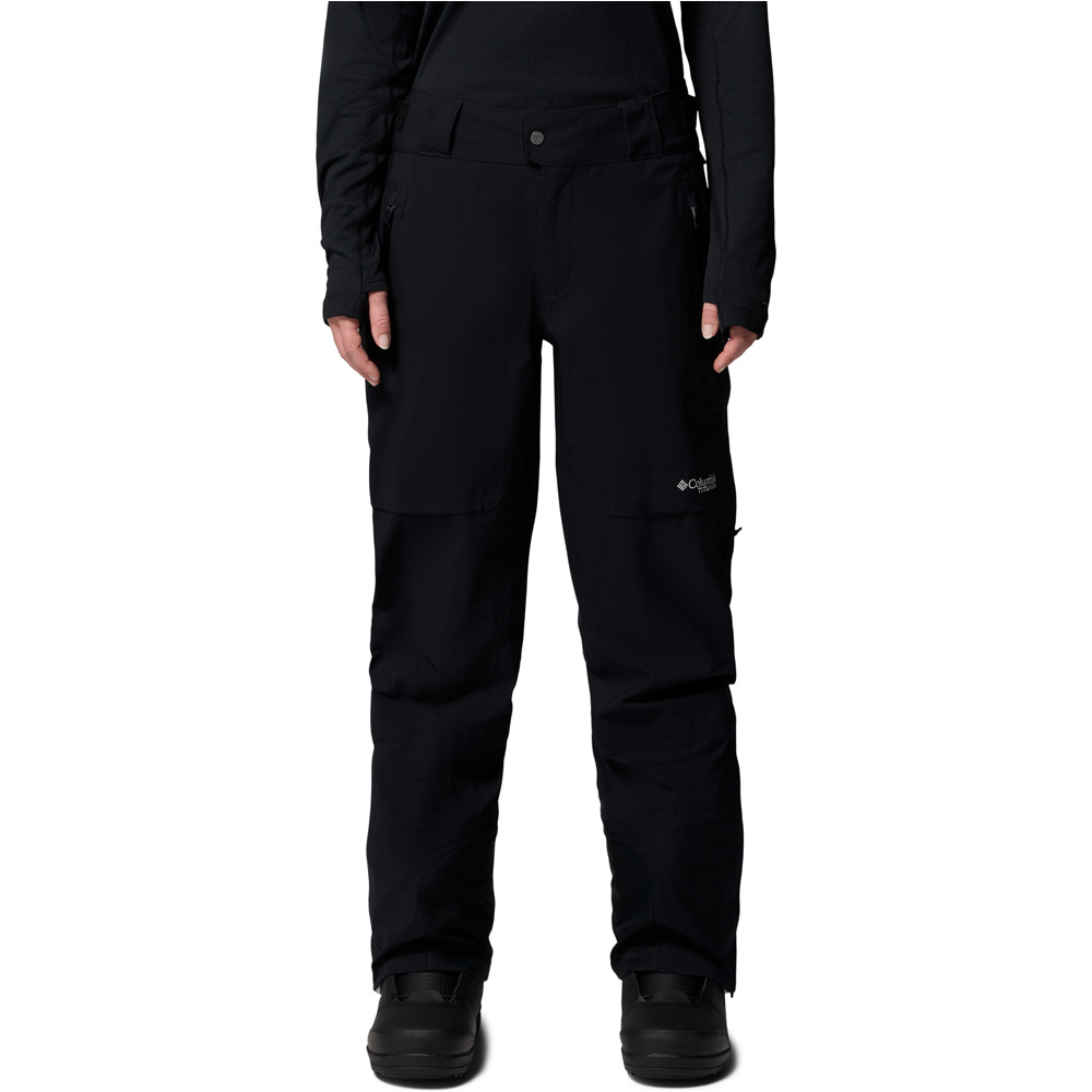 Columbia pantalón impermeable mujer Platinum Peak II 3L Pant vista frontal