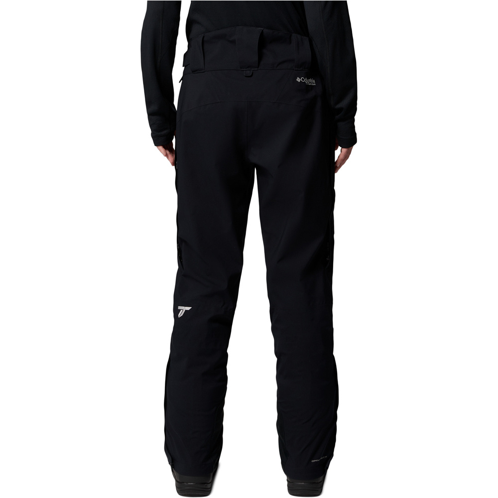Columbia pantalón impermeable mujer Platinum Peak II 3L Pant vista trasera