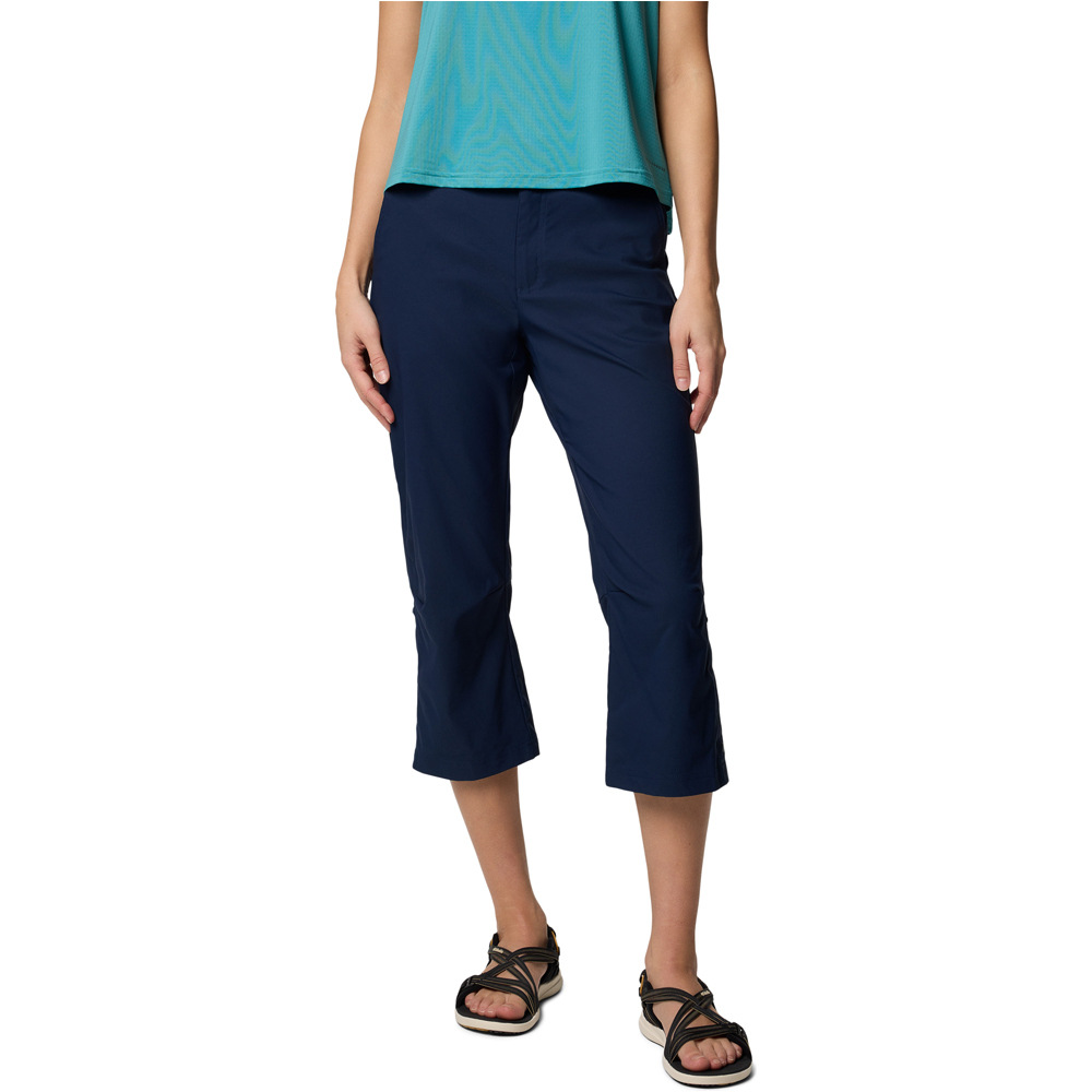 Columbia pantalón montaña mujer Leslie Falls Capri II vista frontal