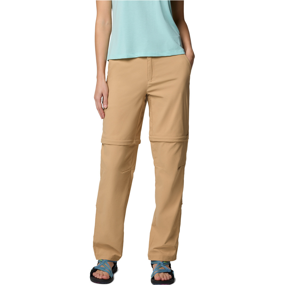 Columbia pantalón montaña mujer Leslie Falls Convertible Pant vista frontal