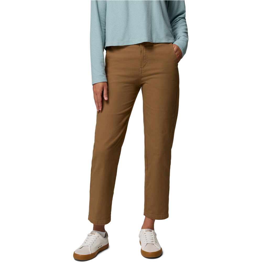 Columbia pantalón montaña mujer ROC Straight Leg Pant vista frontal