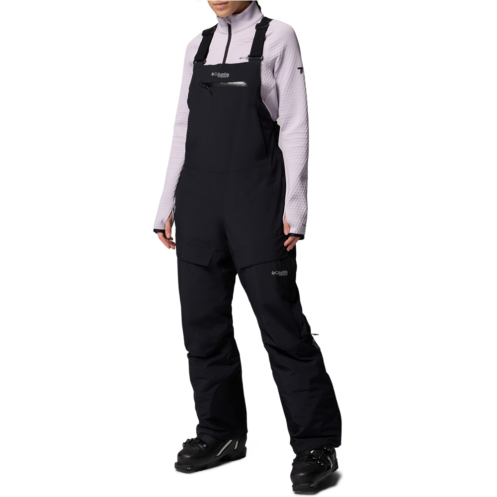 Columbia pantalones esquí mujer Highland Summit II Insulated Bib vista frontal