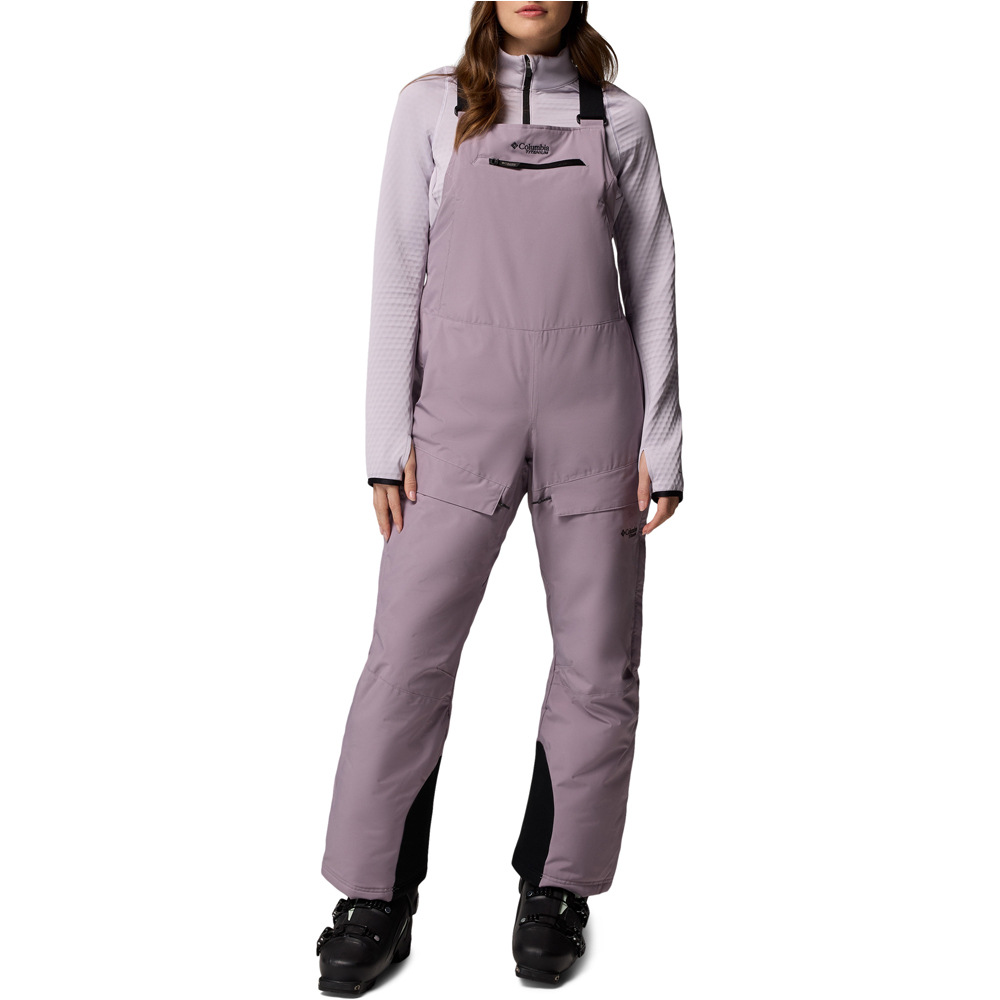 Columbia pantalones esquí mujer Highland Summit II Insulated Bib vista frontal
