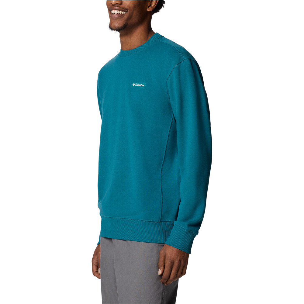 Columbia Sudaderas Montaña Hombre Marble Canyon French Terry Crew vista detalle