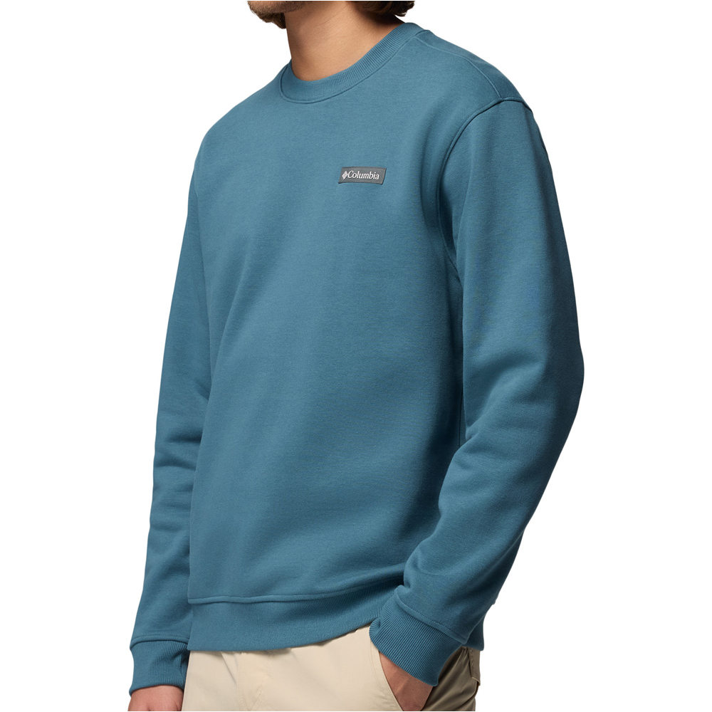 Columbia Sudaderas Montaña Hombre Meridian Creek Crew vista detalle