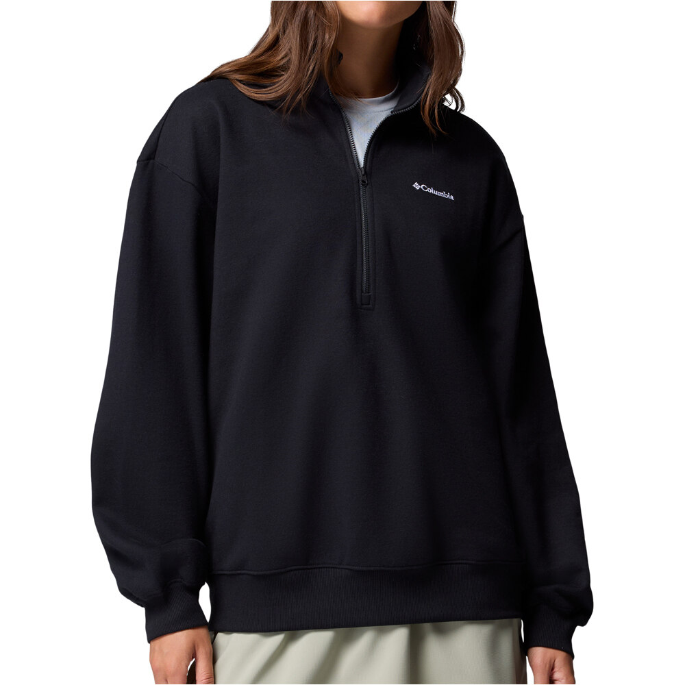 Columbia Sudaderas Montaña Mujer Aldermore Half Zip vista frontal