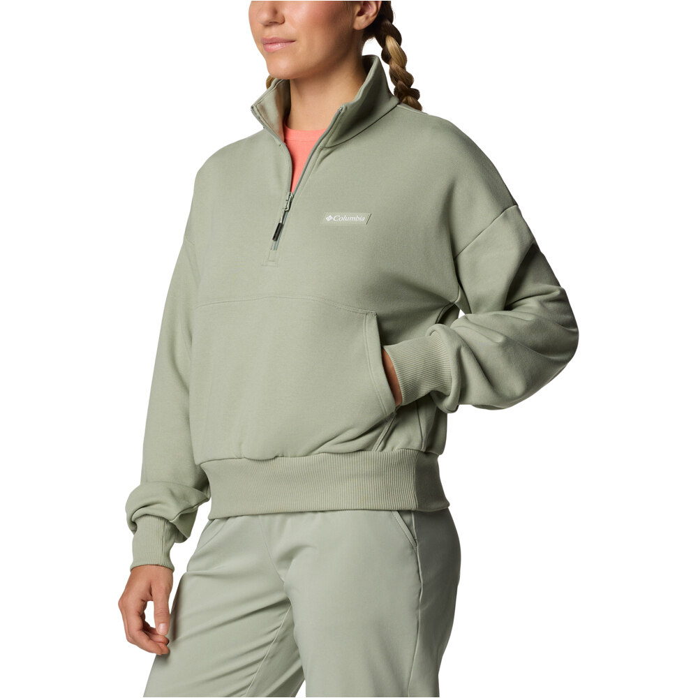 Columbia Sudaderas Montaña Mujer Marble Canyon French Terry Quarter Zip vista detalle