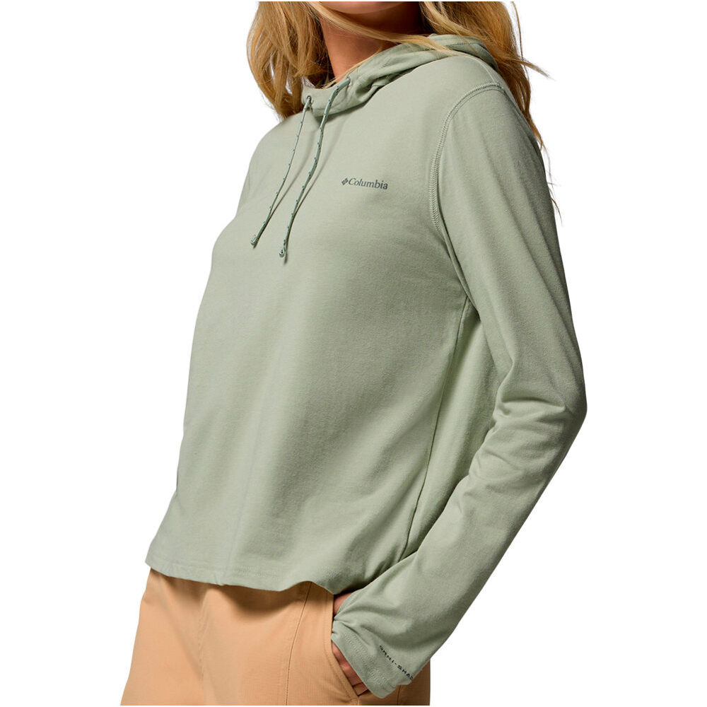 Columbia Sudaderas Montaña Mujer W EU Sun Trek  LS Hoodie vista detalle