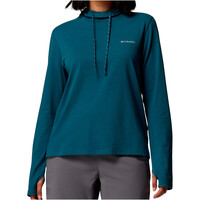 Columbia Sudaderas Montaña Mujer W EU Sun Trek  LS Hoodie vista frontal