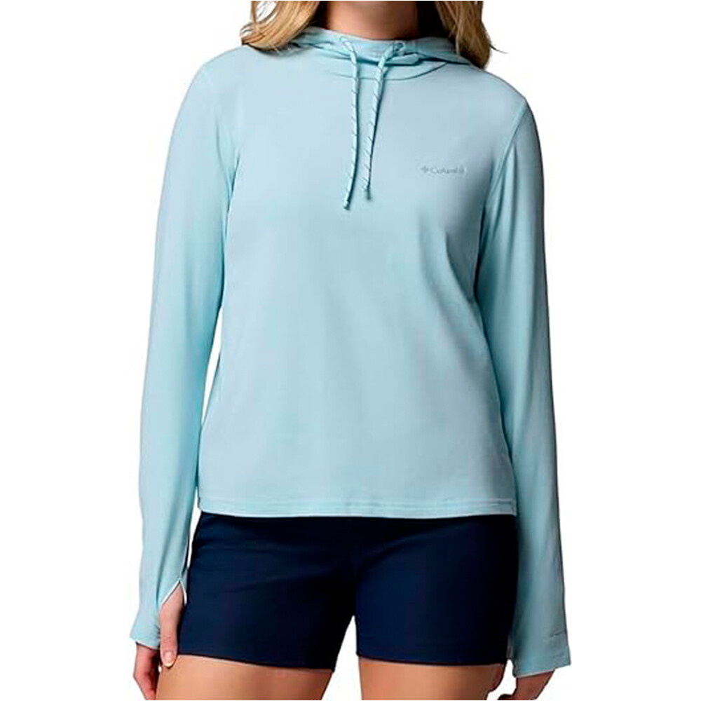 Columbia Sudaderas Montaña Mujer W EU Sun Trek  LS Hoodie vista frontal