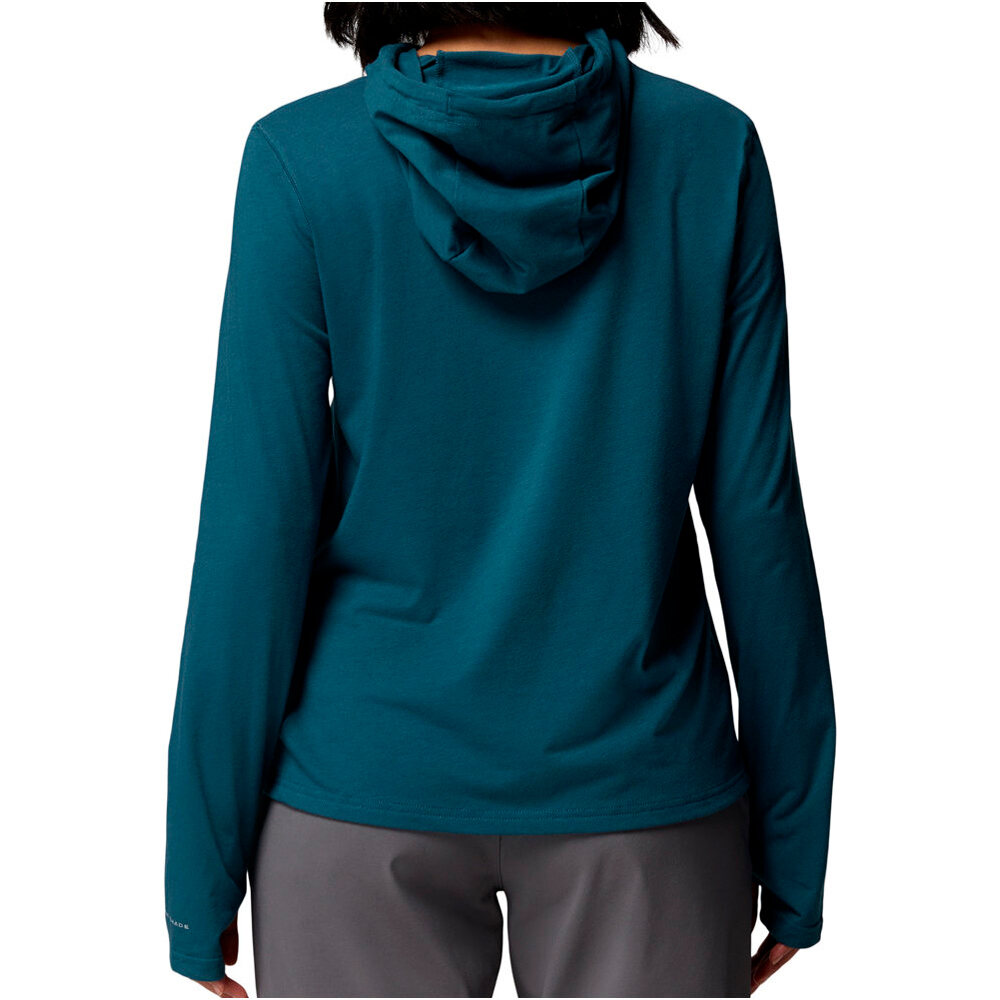 Columbia Sudaderas Montaña Mujer W EU Sun Trek  LS Hoodie vista trasera