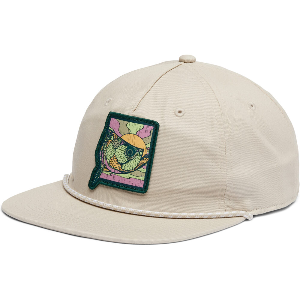 Columbia visera lona PFG Back Tack Snap Back vista frontal