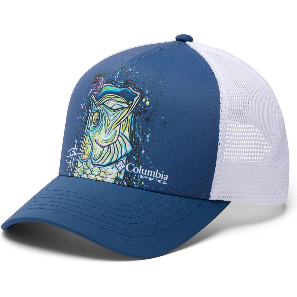 Columbia visera lona PFG Big Haul X Bentley Snapback vista frontal