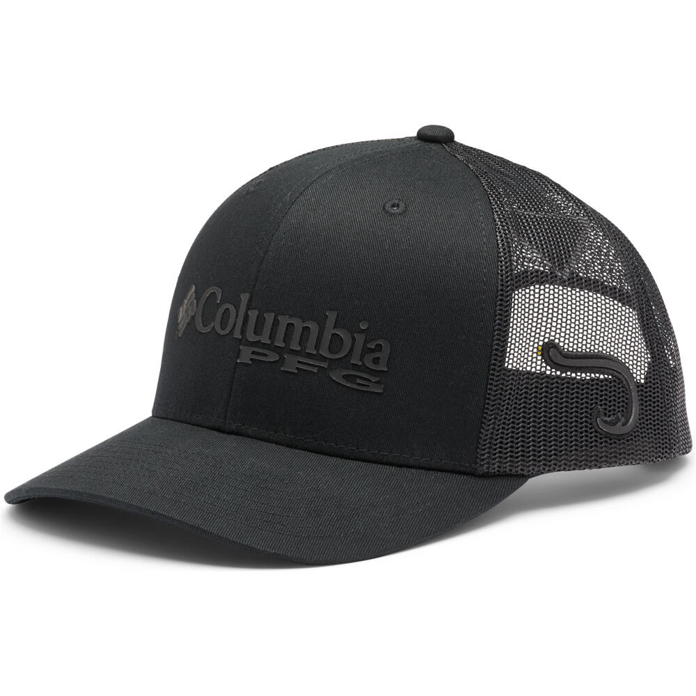 Columbia visera lona PFG Logo Mesh Snap Back vista frontal