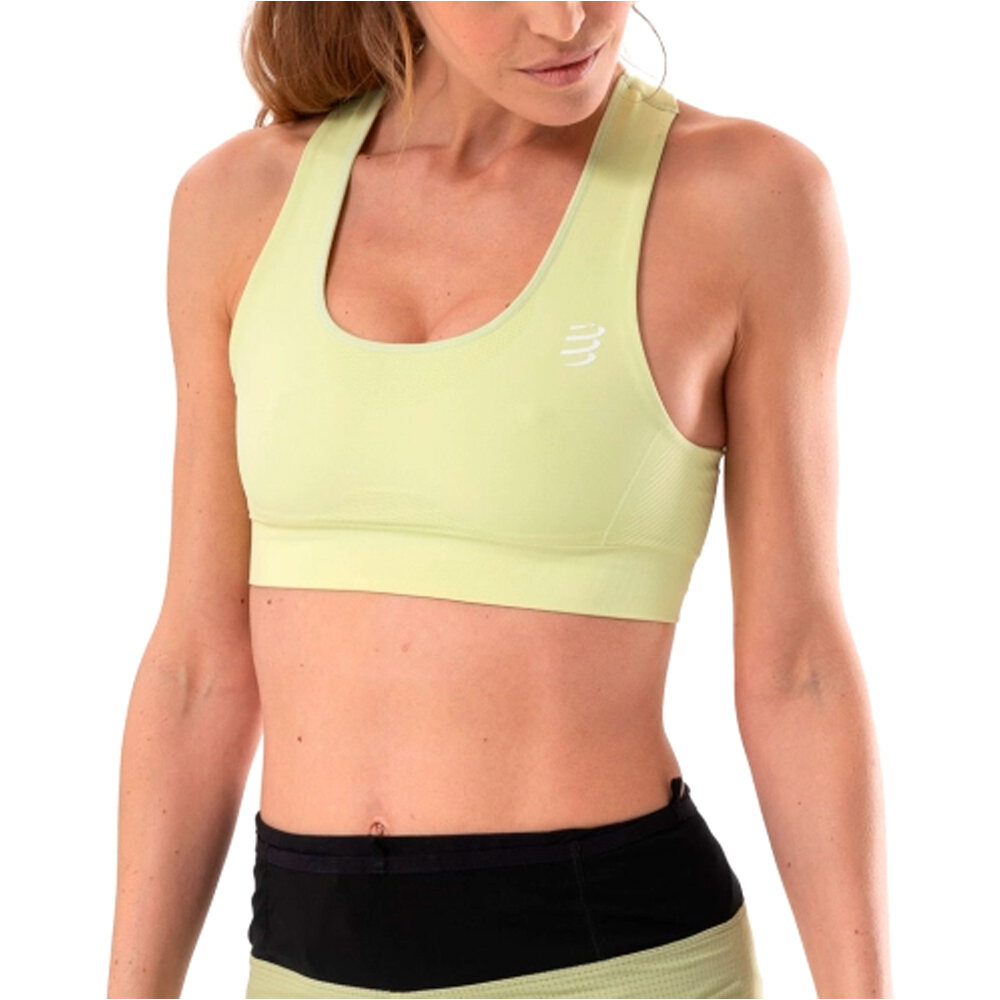Compressport body running mujer FeelFree Seamless Bra vista frontal