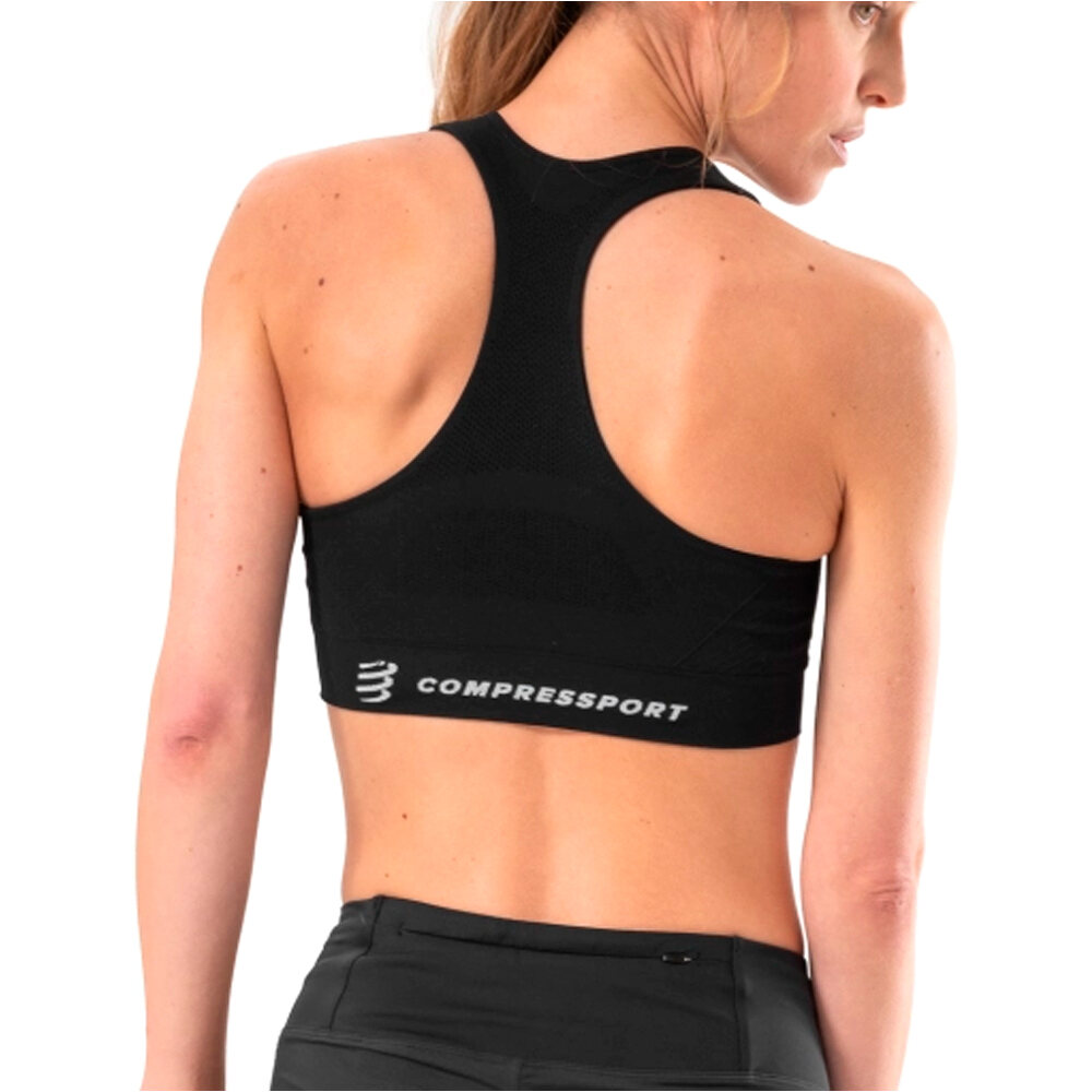 Compressport body running mujer FEELFREE SEAMLESS BRA vista trasera