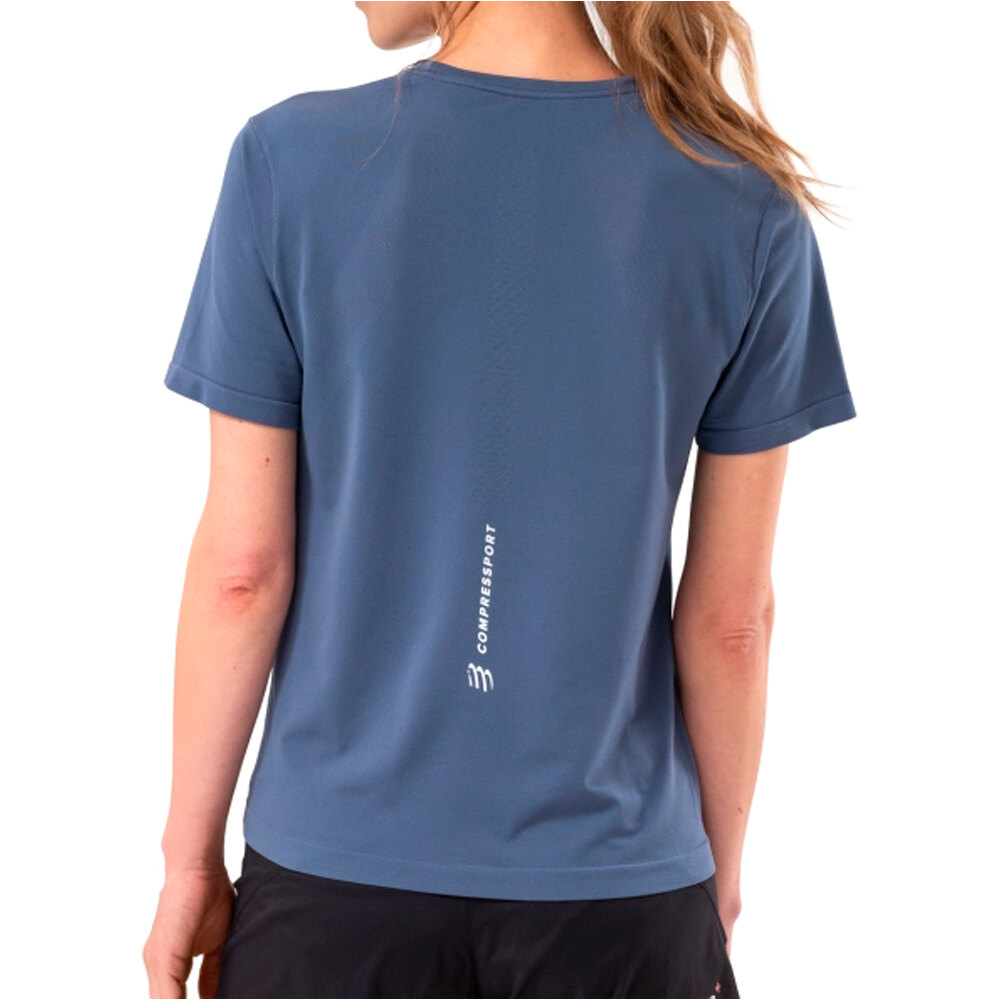 Compressport camiseta entrenamiento manga corta mujer Performance SS Tshirt W vista trasera