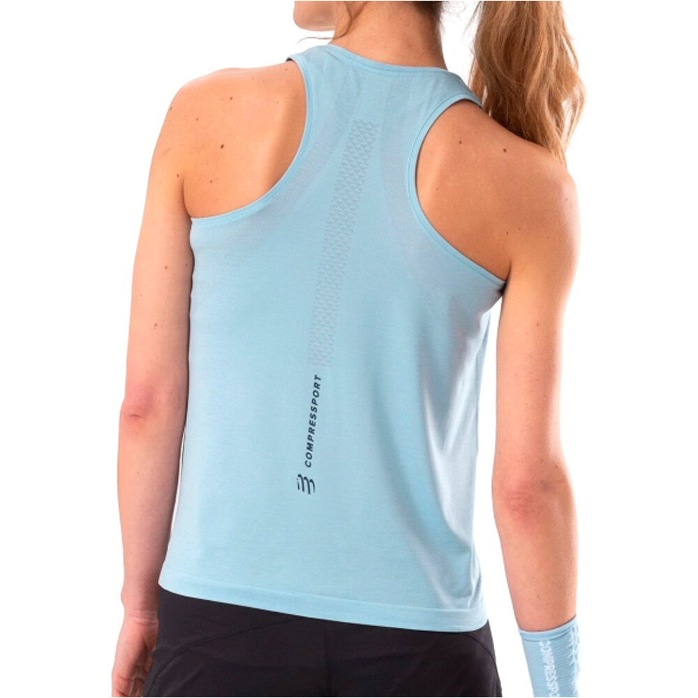 Compressport camiseta técnica tirantes mujer Performance Singlet W vista trasera