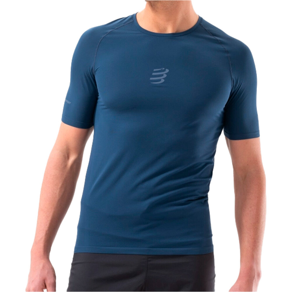 Compressport camisetas trail running manga corta hombre TRAIL RACING SS TSHIRT M vista frontal