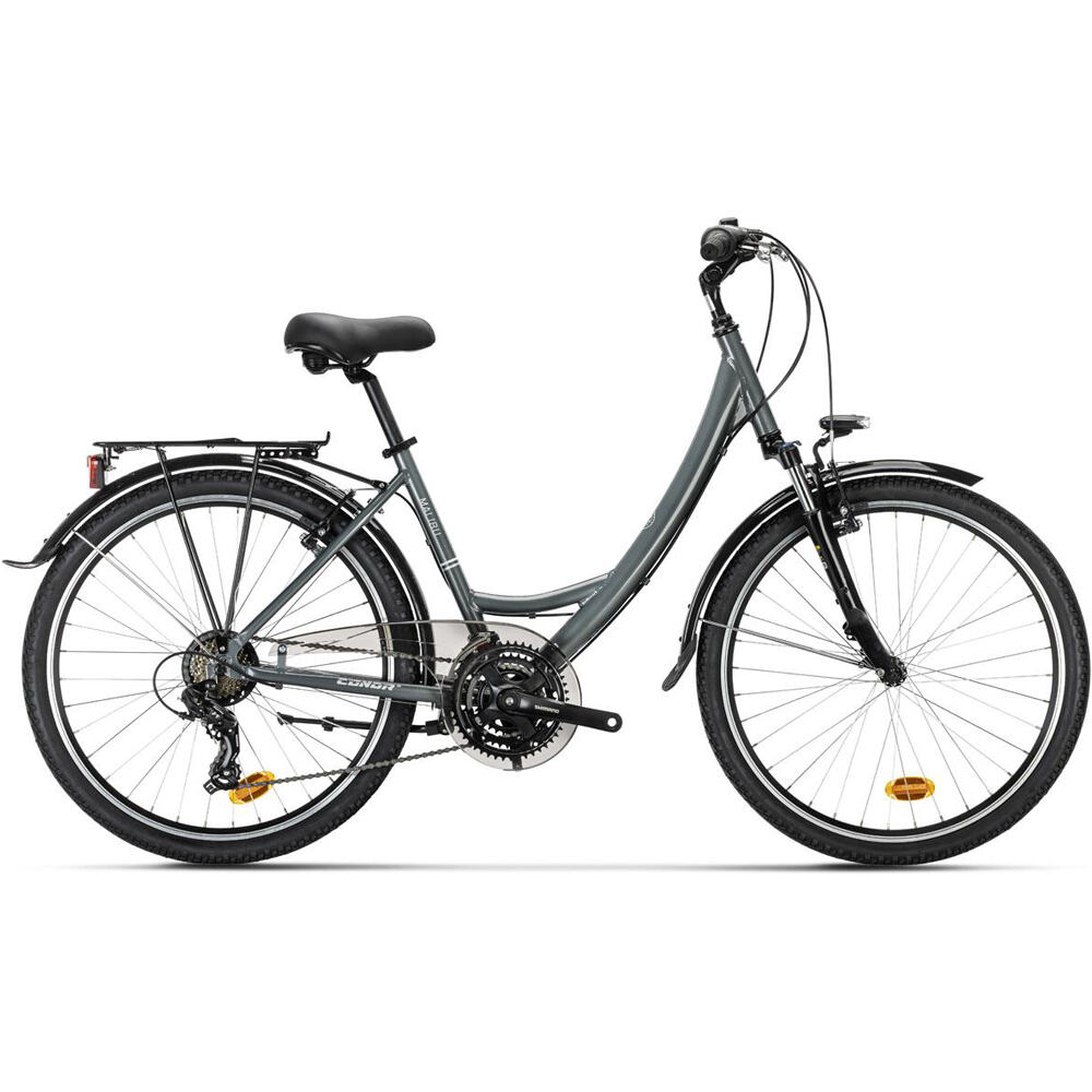 Conor bicicletas de paseo CONOR MALIBU 3x7s GREY vista frontal