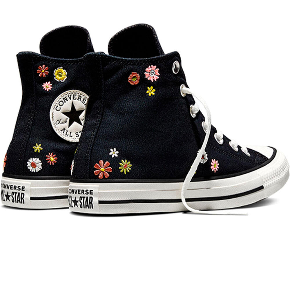 Converse zapatilla moda mujer CHUCK TAYLOR ALL STAR EMBROIDERED FLORALS HIGH vista superior