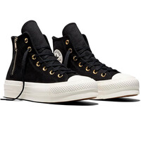 Converse zapatilla moda mujer CHUCK TAYLOR ALL STAR PLATFORM LIFT ZIPPERS lateral interior