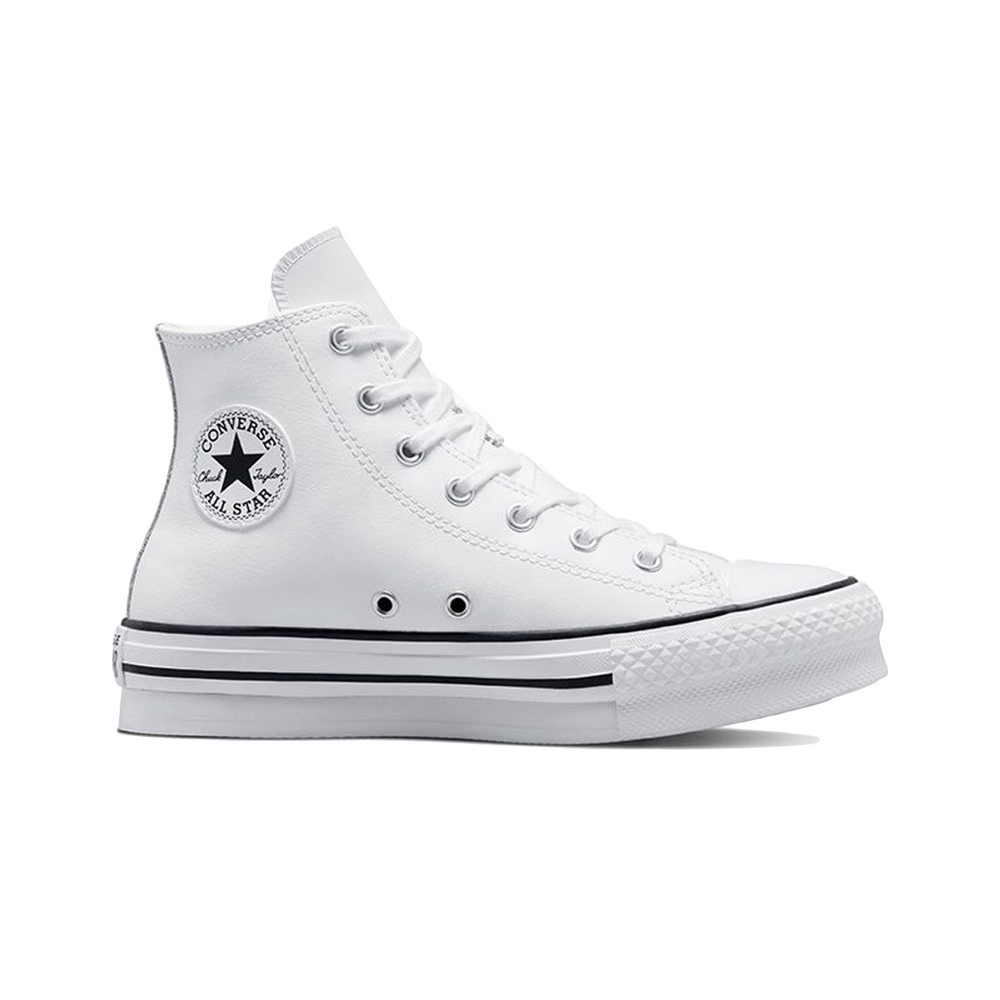 Converse zapatilla moda niño CHUCK TAYLOR ALL STAR EVA LIFT PLATFORM LEATHER lateral exterior