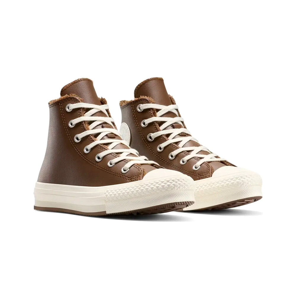 Converse zapatilla moda niño CHUCK TAYLOR ALL STAR LIFT LEATHER PLATFORM lateral interior