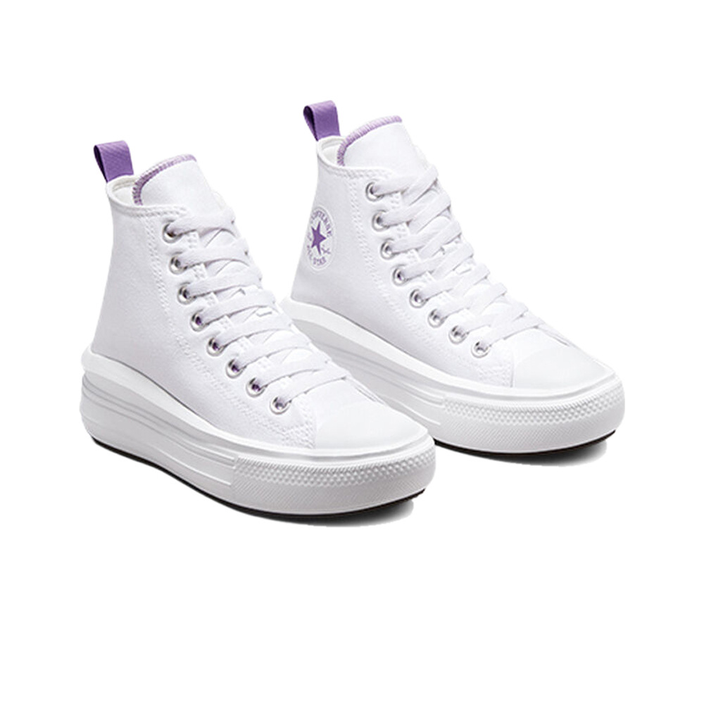 Converse zapatilla moda niño CHUCK TAYLOR ALL STAR MOVE PLATFORM lateral interior