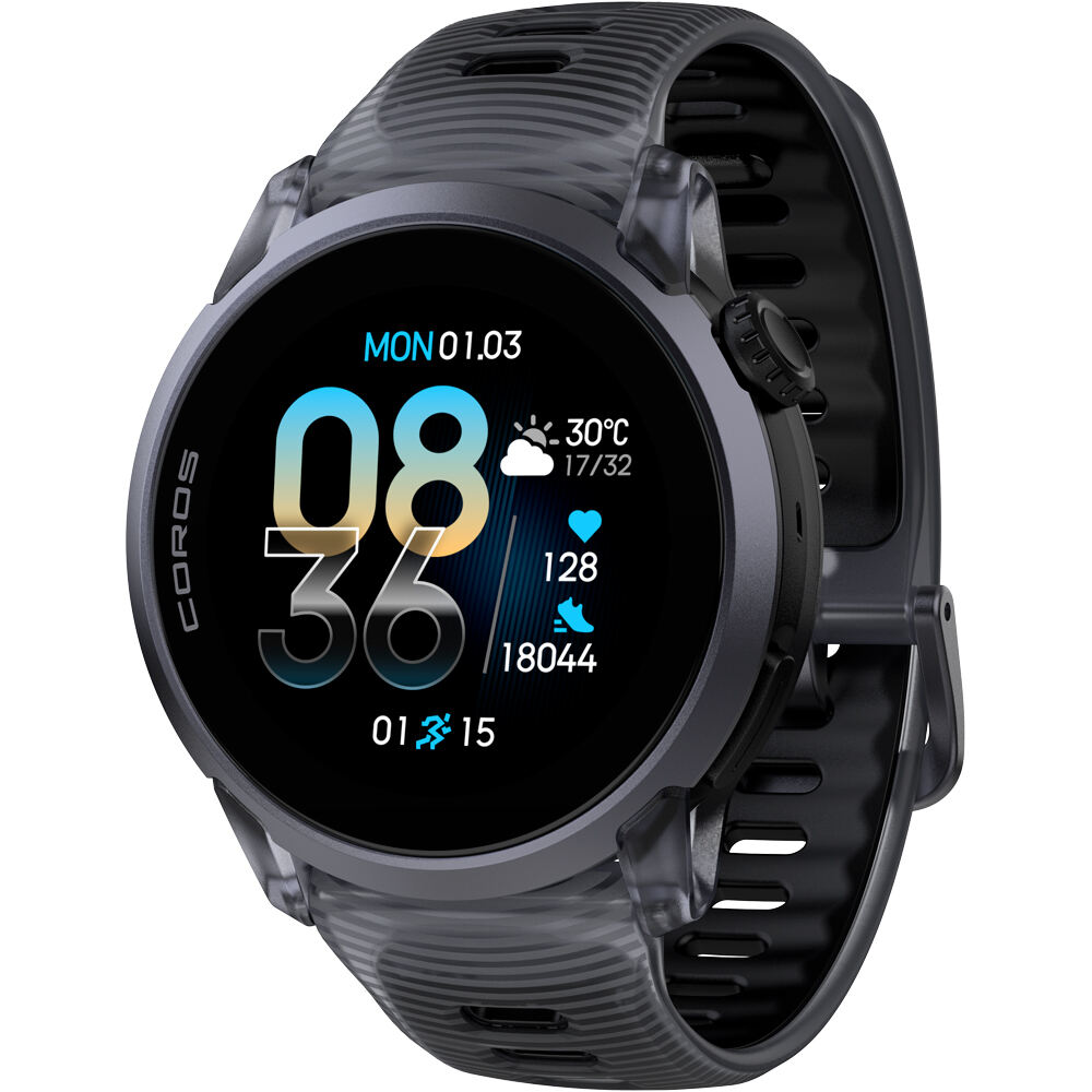 Coros pulsómetros con gps RELOJ GPS PACE 4 CRYSTAL vista frontal