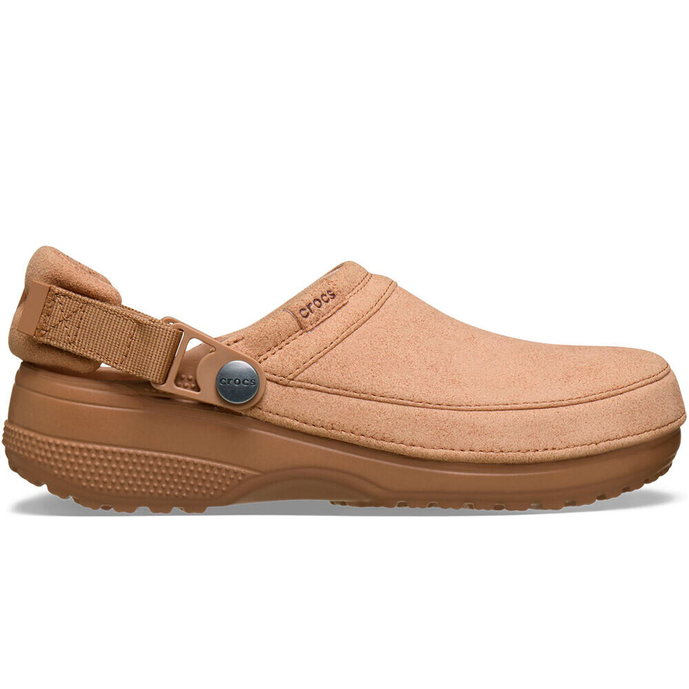 Crocs zueco hombre Classic Crafted Vegan Suede Clog U lateral exterior