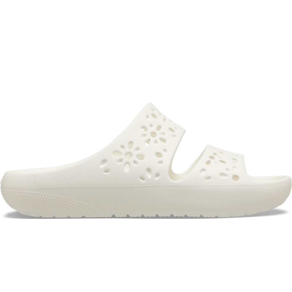 Crocs zueco hombre Classic Floral Cut Out Sandal U lateral exterior