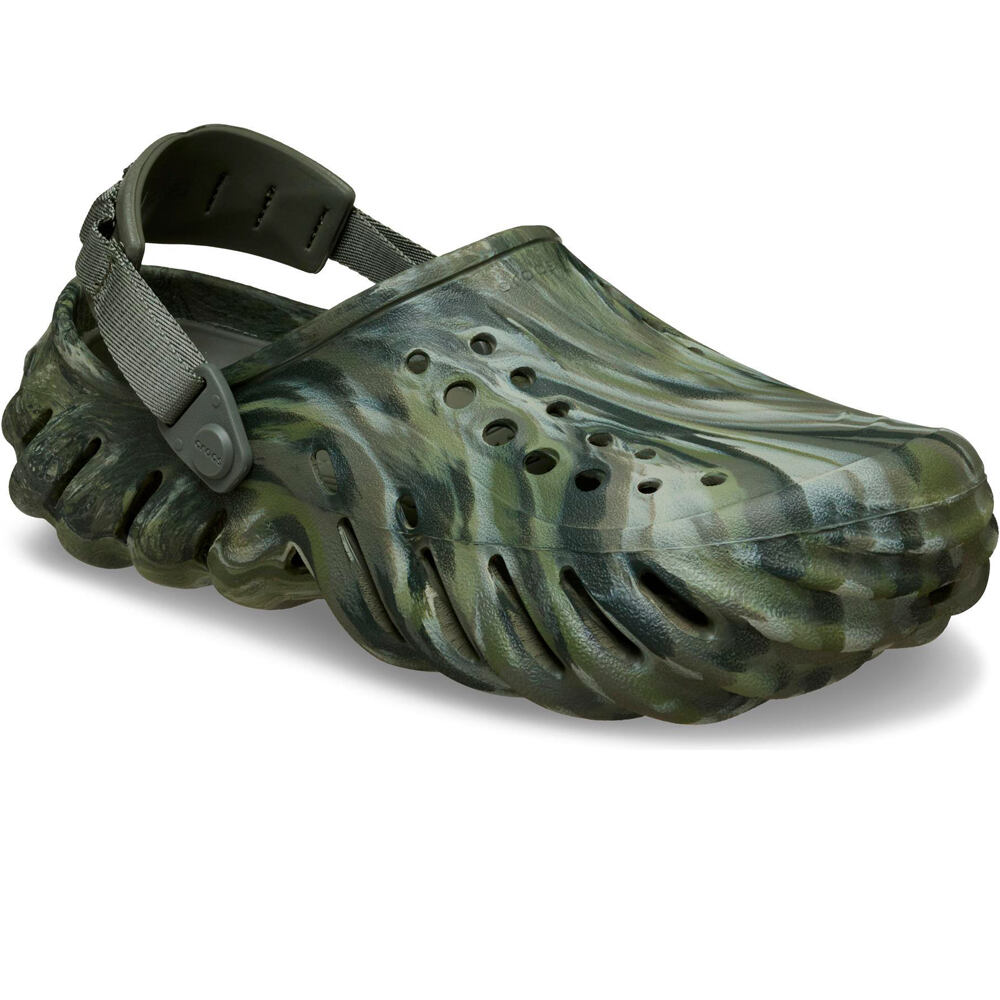 Crocs zueco hombre Echo Marbled Clog U lateral interior