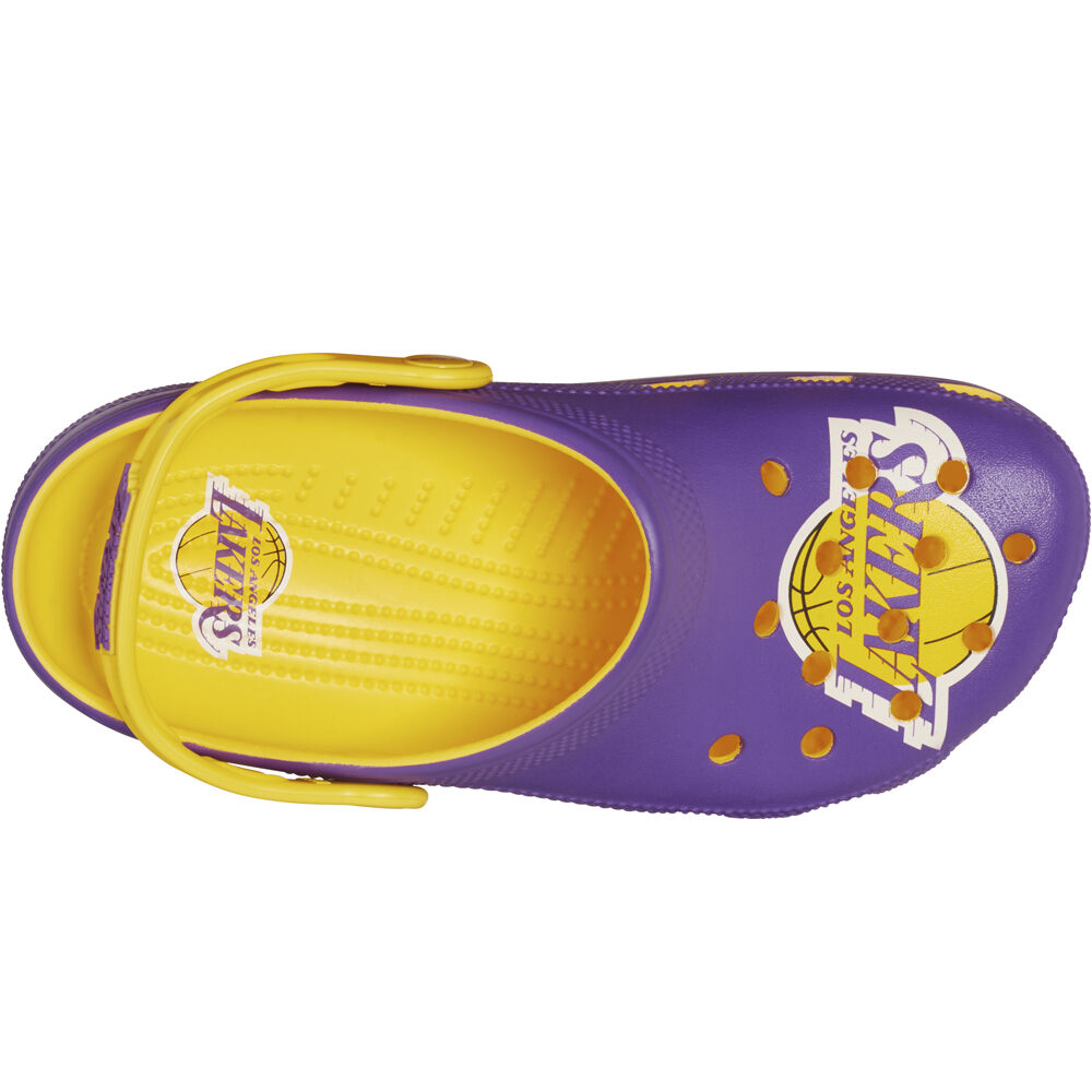 Crocs zueco hombre NBA Los Angeles Lakers Cls Clog U vista superior