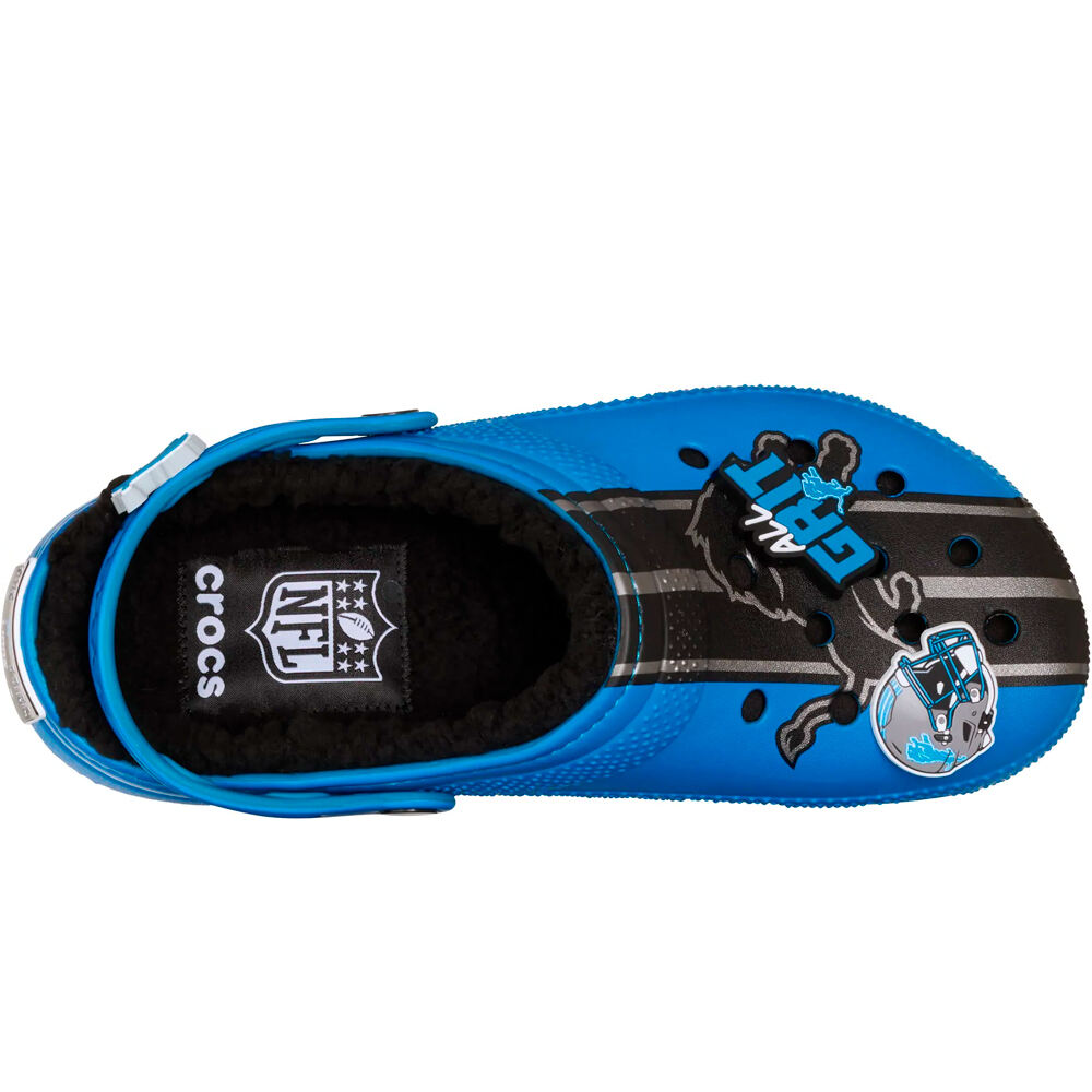 Crocs zueco hombre NFL Detroit Lions Classic Lined Clog U vista superior