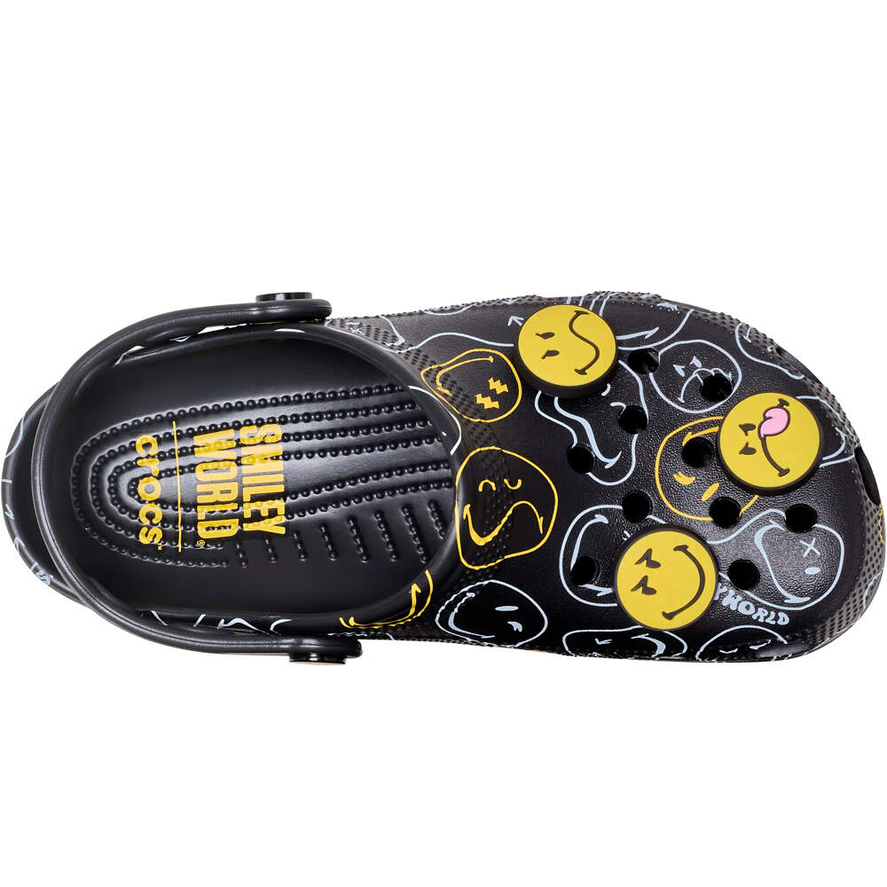 Crocs zueco hombre Smiley Classic Clog U vista superior