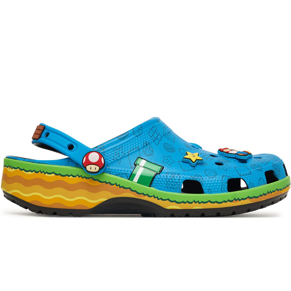 Crocs zueco hombre Super Mario Core Classic Clog U lateral exterior