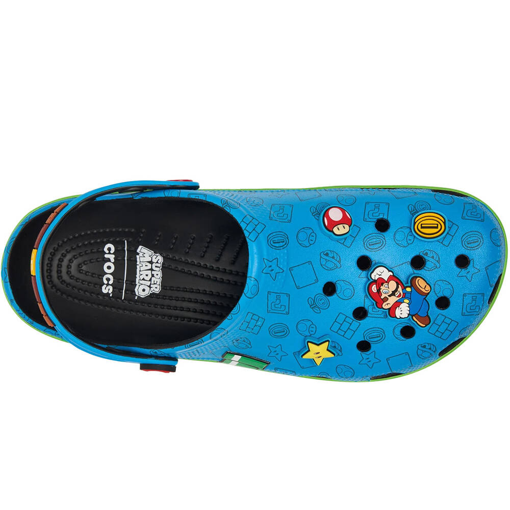 Crocs zueco hombre Super Mario Core Classic Clog U vista superior