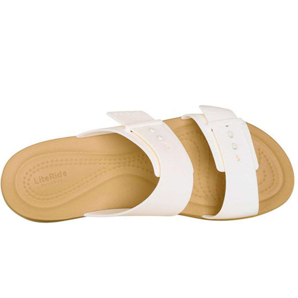 Crocs zueco mujer Brooklyn Buckle Low Low W vista superior