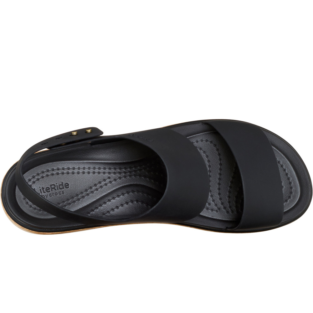 Crocs zueco mujer Brooklyn Cork Low Wedge W lateral interior