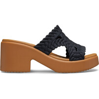 Crocs zueco mujer Brooklyn Woven Slide Heel W lateral exterior