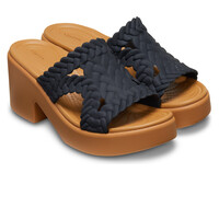 Crocs zueco mujer Brooklyn Woven Slide Heel W lateral interior