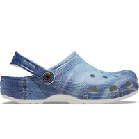 Crocs zueco mujer Classic Denim Clog lateral exterior