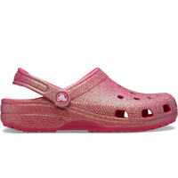 Crocs zueco mujer Classic Iridescent Glitter Cg U lateral exterior