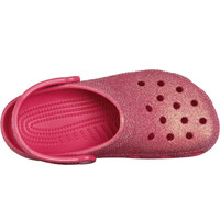 Crocs zueco mujer Classic Iridescent Glitter Cg U vista superior