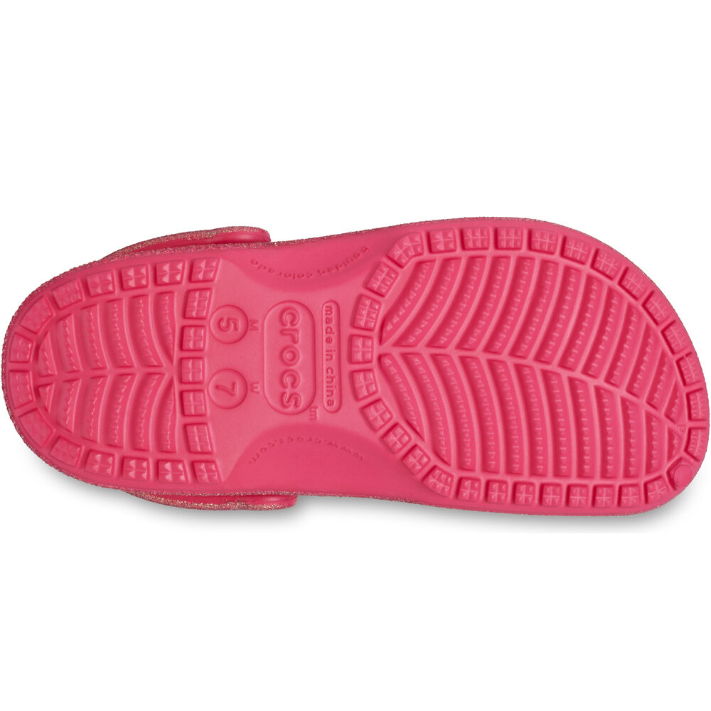 Crocs zueco mujer Classic Iridescent Glitter Cg U vista trasera