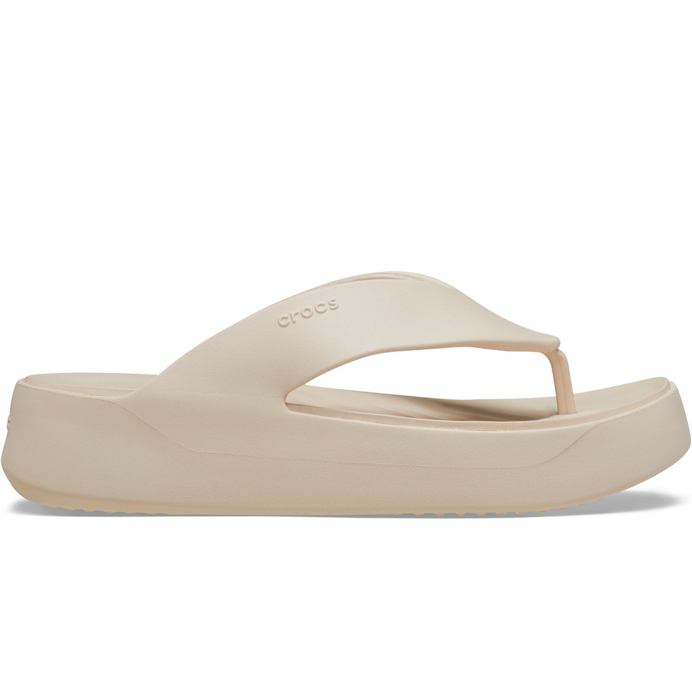 Crocs zueco mujer Getaway Platform Flip W lateral exterior